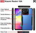 Back Cover for Redmi 10A  (Black, Transparent). 