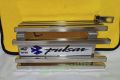 Pulsar 150 Double disc Box silencer guard stainless still padani box silencer cover. 