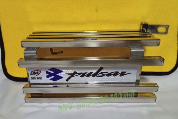 Pulsar%20150%20Double%20disc%20Box%20silencer%20guard%20stainless%20still%20padani%20box%20silencer%20cover%20-%20Image%202