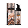 Tanning Mousse Cream Solarium Brown Sun Bronzer Sunless Indoor Tanner Self Tan Hydrating Moisturizing Body Bronzing Lotion 60ml. 