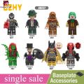 lego DC Comics Mini Figure Batman Legos Minifigures Joker Scarecrow Penguin Bricks Toys X0227.