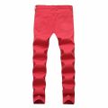 Mens Jeans Color Denim Stretch Skinny Slim Chino Pants For Men Autumn Casual Pants Men Sweat Pants Khaki Black Red White.