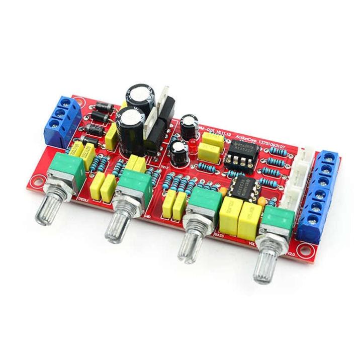 NE5532 OP-AMP HIFI Preamplifier Bass Treble Balance Volume Tone EQ ...