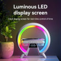 LED Wireless Charging Table Lamp Bluetooth Speaker Intelligent Atmosphere RGB Light Bluetooth Speaker With Wireless Charging BT2301 Wireless Charger Speaker. 