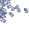 200Pcs Steel Wire Rope Aluminum Ferrules Sleeves Silver - 100Pcs 1Mm Diameter & 100Pcs 3Mm Diameter - Silver.