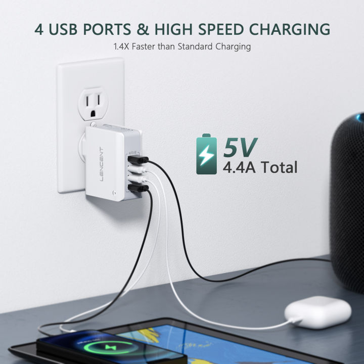 Lencent%20USB%20Charger%20Plug%204-Port%20USB%20Universal%20Travel%20Adaptor%20Plug%2022W/5V%204.4A%20Wall%20Charger%20with%20Singapore/USA/EU/AUS%20Worldwide%20Travel%20Charger%20Adapter%20Multi%20Plug%20-%20Image%208