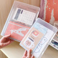 File Box Slim Document Case Portable Project Case Transparent Plastic Box for Office Desktop Document Organizer Box Fayshow.