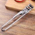 Stainless steel multifunctional non-slip rotary manual screw cap opener.