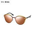 OQ BOGA 6 Styles Fashion Metal Full Rim Female Sunglasses Cat Eye Retro Women Men Polarized Sun Glasses UV400. 