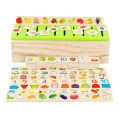 GC Kids Wooden Knowledge Classification Box Shape Matching Number Cognitive Early Educational Toys For Boys Girls. 