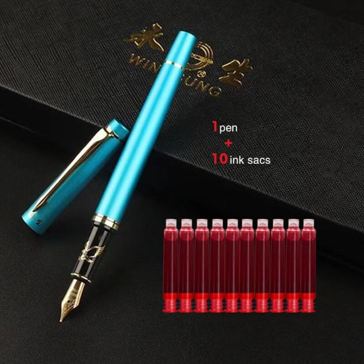 11Pcs/Set%20Business%20Signature%20Pen%20Set%20Simple%20Student%20Calligraphy%20Fountain%20Pen%20Custom%20Logo%20Personalized%20Ink%20Pens%20Office%20Stationery%20-%20Image%207