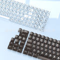 Fog through keycaps ice crystal matte transparent keycaps original high DIY cross axis mechanical keyboard light pollution keycaps.