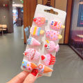 Korean Girl Bangs Clip Baby Bag Hair Clip Children's Hair Jewelry Head Jewelry Baby and Young Children Hair Cards Imported From China. 