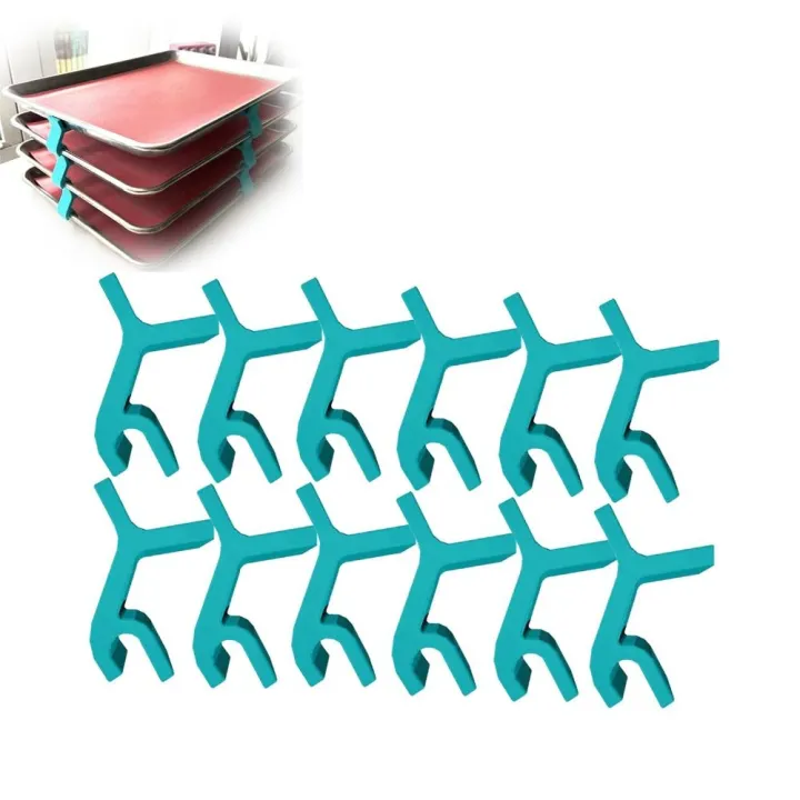 4/6/8/12%20PCS%20Kitchen%20Tray%20Holder%20Pallet%20Rack%20Funy%20Kitchen%20Tool%20Pallet%20Accessories%20Steamer%20Oven%20Tray%20Support%20Plastic%20Baking%20Sheet%20Stacker%20-%20Image%205
