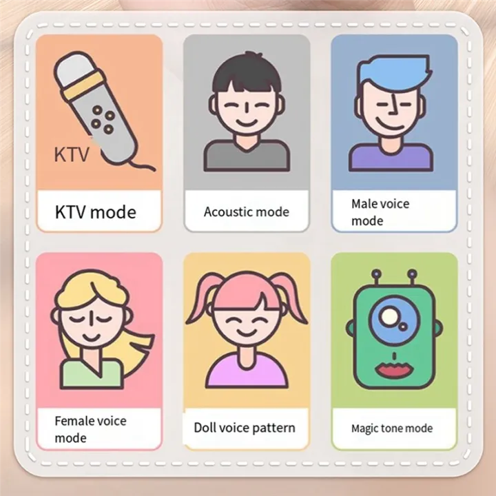 JOJOCAT%20Wireless%20Bluetooth%20Audio%20Portable%20Amplifier%20Home%20KTV%20Microphone%20Children'S%20Karaoke%20Small%20Microphone%20Speaker%20Pink%20Easy%20Install%20-%20Image%202