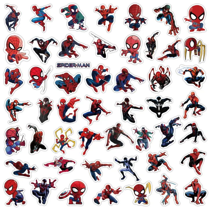 10/30/50PCS%20Disney%20Movie%20Spiderman%20Anime%20Stickers%20Skateboard%20Fridge%20Guitar%20Laptop%20Motorcycle%20Travel%20Classic%20Toy%20Cool%20Sticker%20-%20Image%206