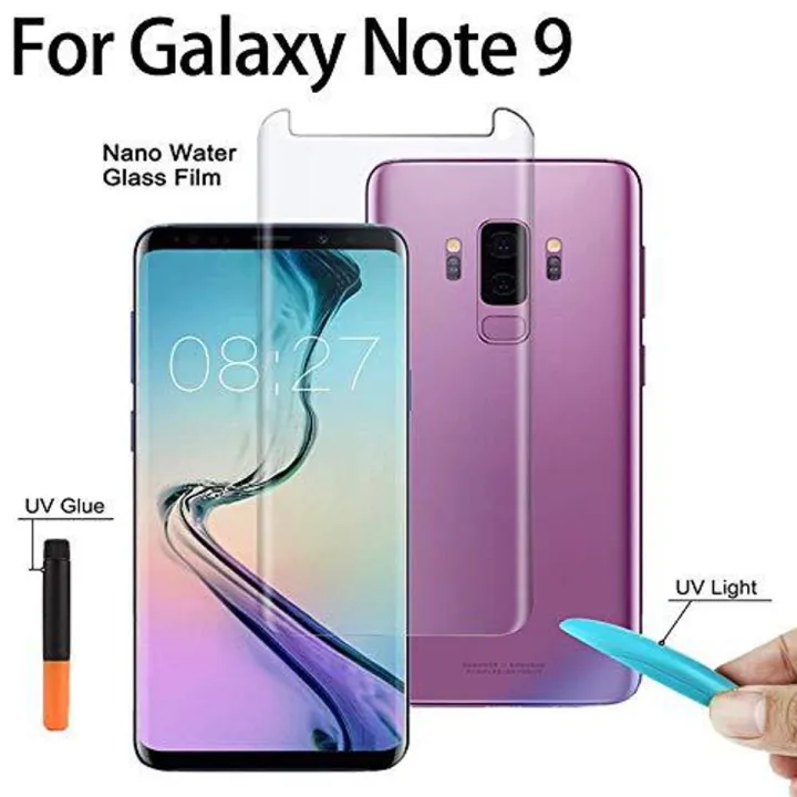 Samsung Galaxy Note 9 UV Tempered curved Glass Screen Protector