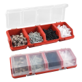Screw Parts Box Storage Case Recycled Material 400.0g Red. 