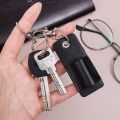 Portable - Lanyard Pen Holder Keychain - Faux PU Leather - Retro - Pen Protector Keyring - Business, Organizer Accessories Gift For Man - Anti-lost. 