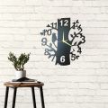 Wall Clock  Black Tree Birds Shaped Laser Cut Designer Wooden Wall Clock.. 