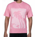 Drop Soulder T-shirt Pink. 