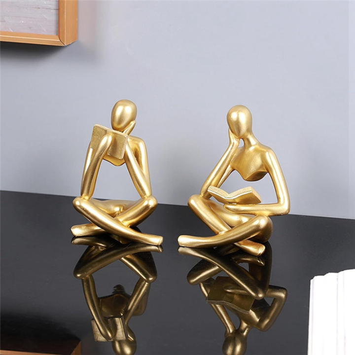 Thinkers%20Sculptures,Gold%20Thinkers%20Resin%20Statue%20Reading%20Ornament,Thinkers%20Sculpture%20Decoration,%20Modern%20Book%20Decor%20Easy%20to%20Use%20B%20-%20Image%204