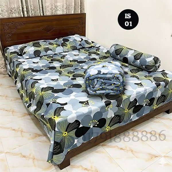 Comforter for heavy Winter King size 5 pieces cxcclusive combo set comforter pillow cover bedsheet 1