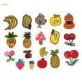 2x18x Fruit Series Embroidery Patches Craft Embroidery Applique Sewing for Kid. 