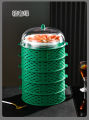 Food Covers 5 Layer Stackable Dustproof Leftovers Food Storage Box Container Kitchen Organization-Best Rate. 