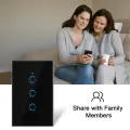 Migeet Wi-Fi Smart Switch Light Switch Voice Control, Remote Control, Touch Control Compatible with Alexa Google Assistant Schedule, Timer, Countdown Needs Neutral Wire No Hub Required 95-250V. 