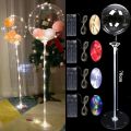 35/70cm LED Balloon Plastic Balloons Stand Birthday Party Wedding Decoration LED Fairy Lights Balon Stand Baby Shower Kids Toy. 