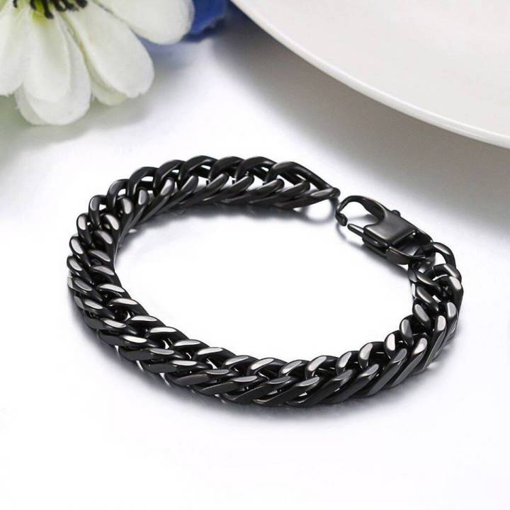 Stainless Steel Black Color Men's Bracelet