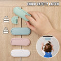 1/4Pcs ABS Child Safety Lock New Protection Cupboard Closing Buckle Anti-Pinch Housing Safety Cabinet Door Refrigerator. 
