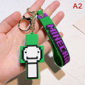 New 3D Game Minecraft PVC Keychain Ainme Steve Creeper My World Character Pendant Keychain Cute Bag Car Hanging Keyring For Fans Cherry Super Store.