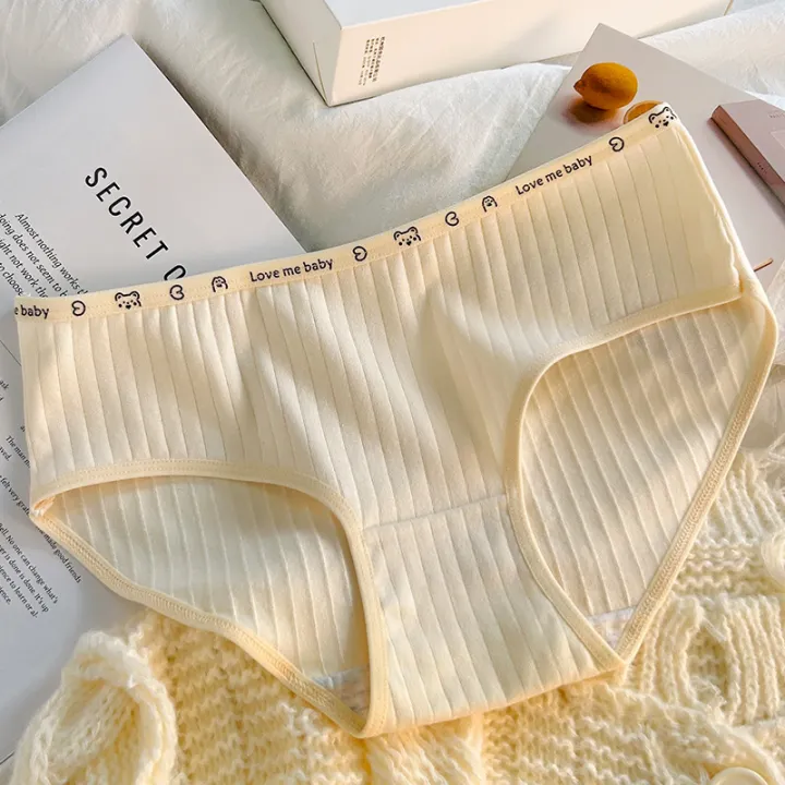 Pure%20cotton%20underwear%20for%20women%20breathable%20pure%20cotton%20crotch%20mid%20waist%20minimalist%20girl%20Ladies%20Underpant%20-%20Image%203