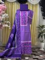 Exclusive Cotton Unstitched Block Print High Quality Three Piece dress For Women.