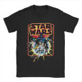 Retro Stars War Comic Men T Shirt Casual Tee Shirt Short Sleeve Crewneck T-Shirts 100% Cotton Summer Clothes.