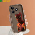 UCUC for Realme C53 C51 / Narzo N53 Note 50 Back Cover Spider-Man Ladder Camera Soft Rubber Protection Phone Case.