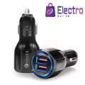 RECRSI CAR-E55 2USB Car Charger (6.1A Quick Charge, Type-C Supported).