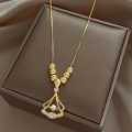 Agile Ginkgo Leaf Necklace for Women in 2025 New Light Luxury Niche Design High-quality Temperament Collarbone Chain Accessories.