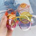 Cute Round Sunglasses For Kids Girls Boys Children's Sun Glasses Fashion Transparent Jelly Color Goggles Baby Student Eyeglasses. 