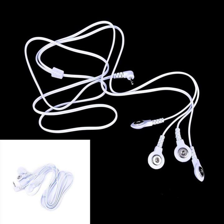 2.5mm 4 Button 2 In 1 Electrode Lead Wires Connecting Cables for Therapy Machine