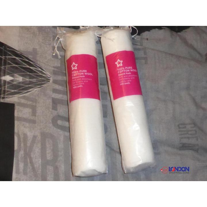 Superdrug Cotton Wool Round Pads 100Pcs