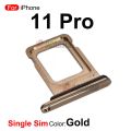 Sim Tray For iPhone 11 Pro Single and Dual SIM Card Slot With Waterproof Rubber Ring Replacement Part. 
