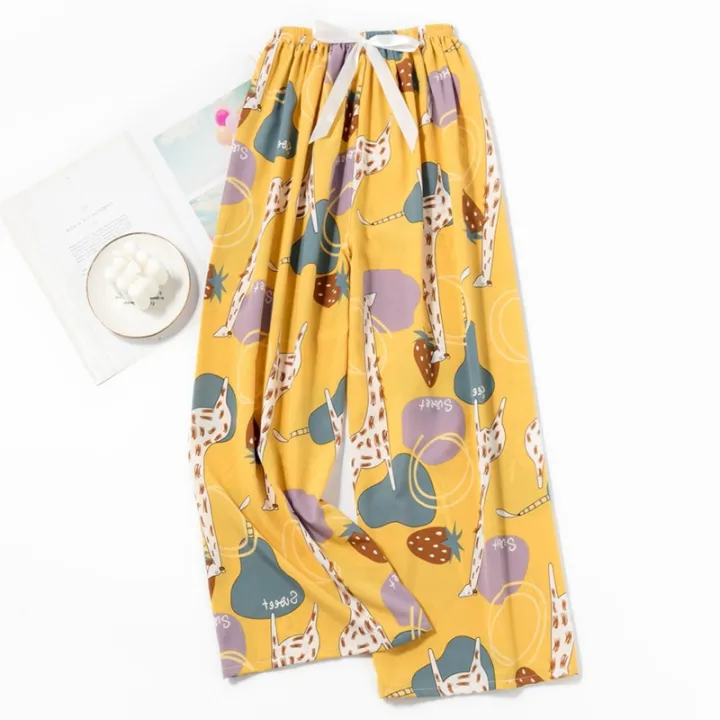 Women's%20Printing%20Sleep%20Bottoms%20Casual%20Loose%20Pajama%20Pants%202023%20Loungewear%20Trousers%20Drawstring%20High%20Waist%20Sleeping%20Pyjamas%2040-83kg%20-%20Image%206
