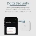 Mobile Phone Call Recorder,App Small Bone Mark Sensing Bluetooth Voice Recorder with Password Magnetic Suction for IOS Android. 
