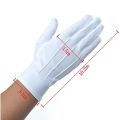 New Soft White Cotton Gloves Hand Moisturising Etiquette Formal Cotton Gloves Thin Black and White Gloves Driving Gloves. 
