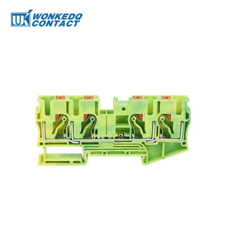 PT6-QU-PE%20Grounding%20Terminal%20Block%20on%20Din%20Rail%20Earth%20Groundcheerful%20Electrical%206mm%20Yellow/Green%20Wires%20Connector%20PT%206-Quattro-PE%20-%20Image%202