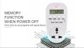 Digital Time Switch Weekly Programmable Electronic Digital Socket Auto Timer Switch_220V 16A.