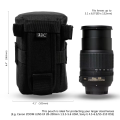 【Big savings】 JJC Camera Lens Case Water Resistant Lens Pouch for DSLR Camera Lens Bag for Nikon Sigma Pentax Sony.